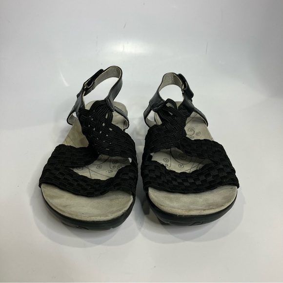 Bare Traps Juliette black faux leather sandals size 8.5 - Picture 2 of 7